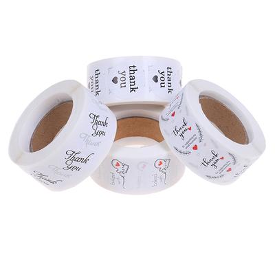 500Pcs Round "Thank You " Stickers Seal Labels Labels Stickers Scrapbooking