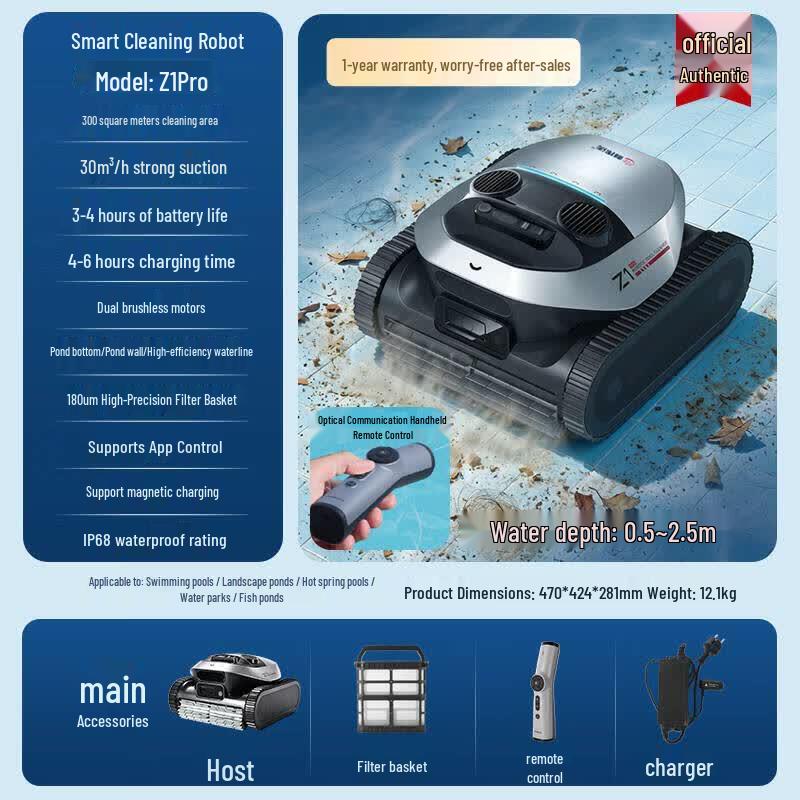 Liwevo Wireless Smart Pool Cleaner Robot