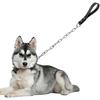 Didog 28 inch Length Heavy Duty Anti-bite Dog Giant Chain Leash with Leather Handle