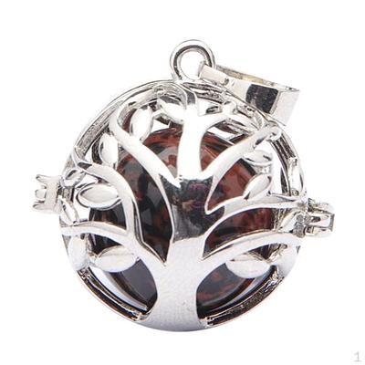 Of Life Cage Locket Essential Beads Pendant Charms with Gemstone Bead Included