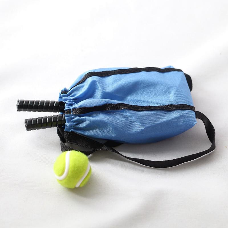 Doll Tennis Racket 1/12 Scale Home Decor Perfect Details Miniature Tennis Racket with Storage Bag for Kids