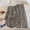 Women's Four-Piece Camisole Pajama Set with Built-in Bra, All-Season Modal Sleepwear