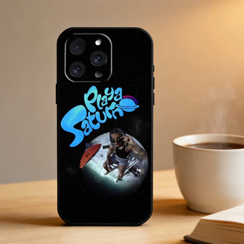 Singer R-Rauw Alejandro Phone Case For iPhone 16,15,14,13,12,17,Pro Max,Plus Silicone Black Case