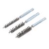 Drill Brush, Hex Shank Screw Cleaning, Polishing, Rust Removal, Bore Brush, Wire Brush, Cleaning Brush, Set of 6 (Steel Wire, Silver)