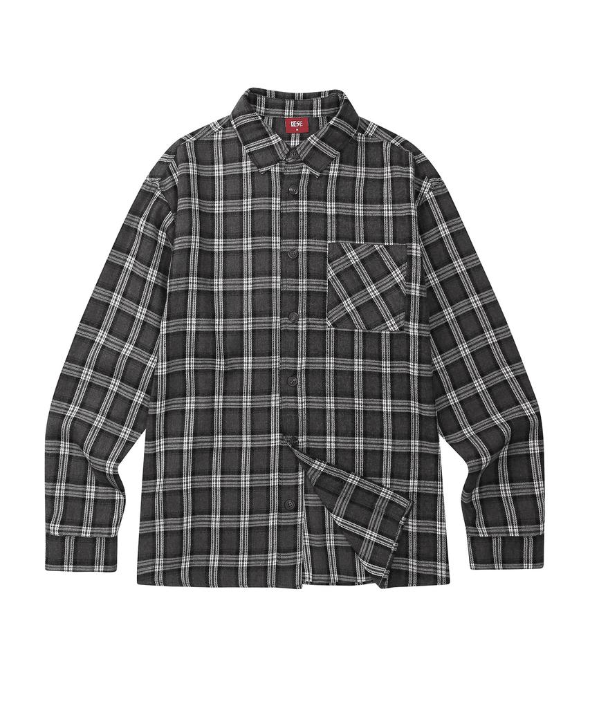 DESIRED Brushed Overfit Check Shirt-Ffsk5411D09