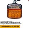 1/2Pcs Forklift Tractor Turn Signal Light Double-sided 12V 24V LED Light Waterproof Motorcycle Direction Indicator Lamp