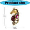 Fashion Horse Head Shape Brooch Decorative Pin Birthday New Year Gift For Friend Family Fashion Forward Badge