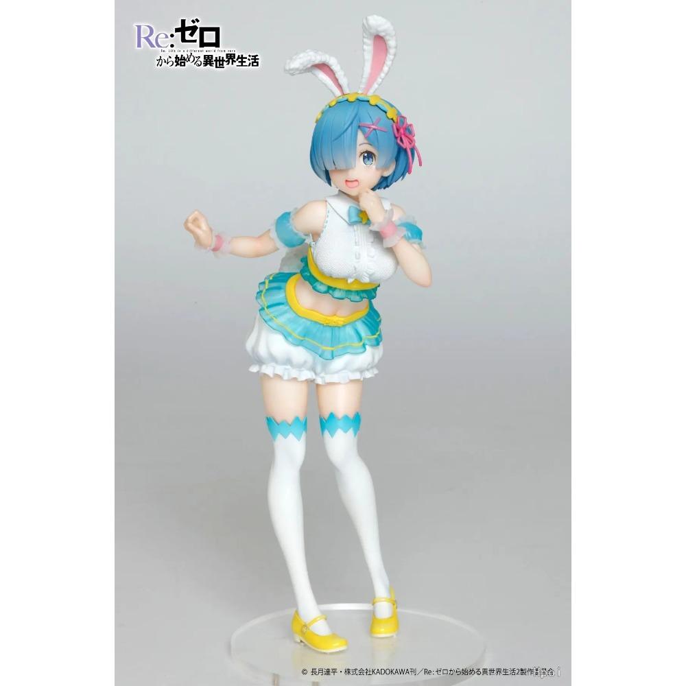

FuRyu BiCute Bunnies Anime Re: Life one Different World coming from Zero REM Remu RAM Bunny PVC Action Figure Toy Collection Model Doll -A5145