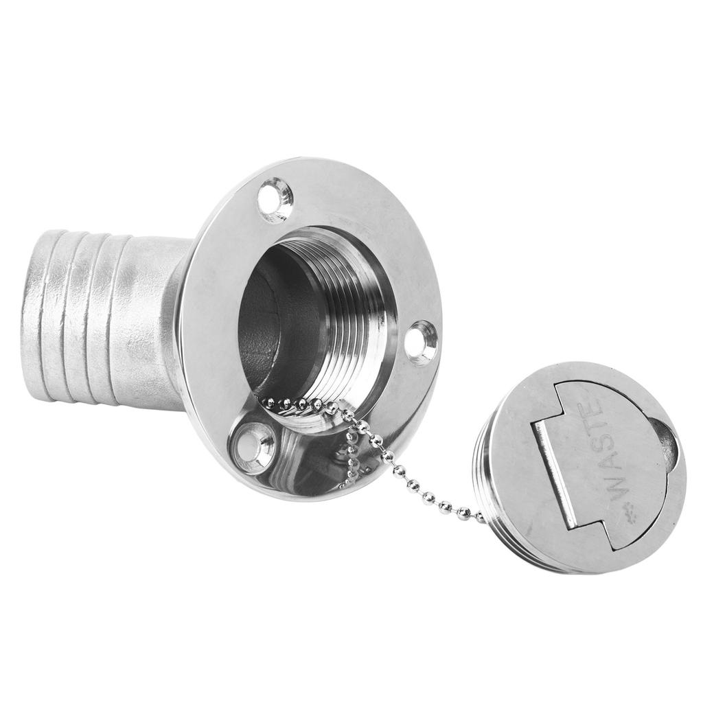 Boat Deck Filler 45 Degrees  316 Stainless Steel 38mm Flip Fill Cover with Keyless Cap for Marine Yacht