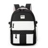 Schoolbag schoolbag girls junior high school high school students large capacity 1011 new backpack Japanese solid color soft girl backpack