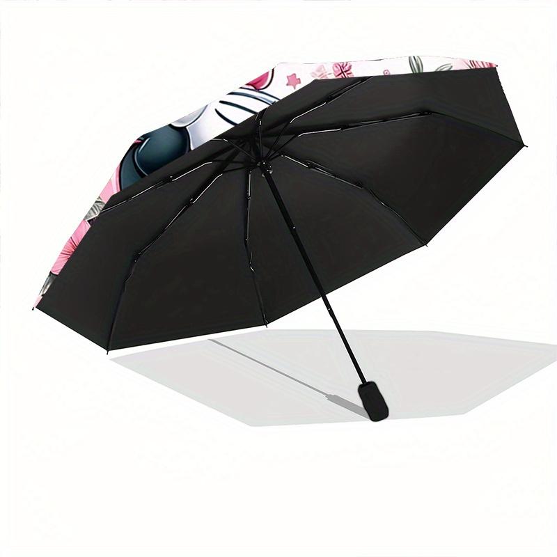 1pc Minnie Automatic Opening and Closing Folding - A Good Choice for Gifts, Fashionable and Convenient Cartoon Umbrella With Cute Cartoon Ch