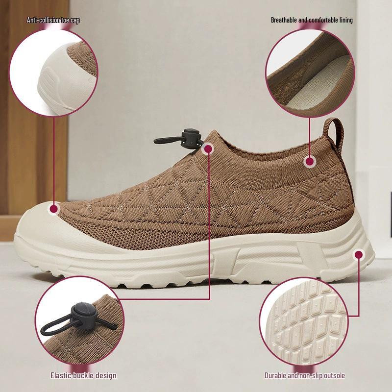 Women's Spring Soft Sole Slip-On Mom Shoes - Comfortable and Fashionable Old Beijing Style