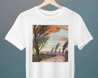 Landscape with Storm, Sturmlandschaft, Franz Stuck, Unisex T-Shirt, Art T-Shirt, Symbolism, Gift for Her, Gift for Him, Art Lover Gift