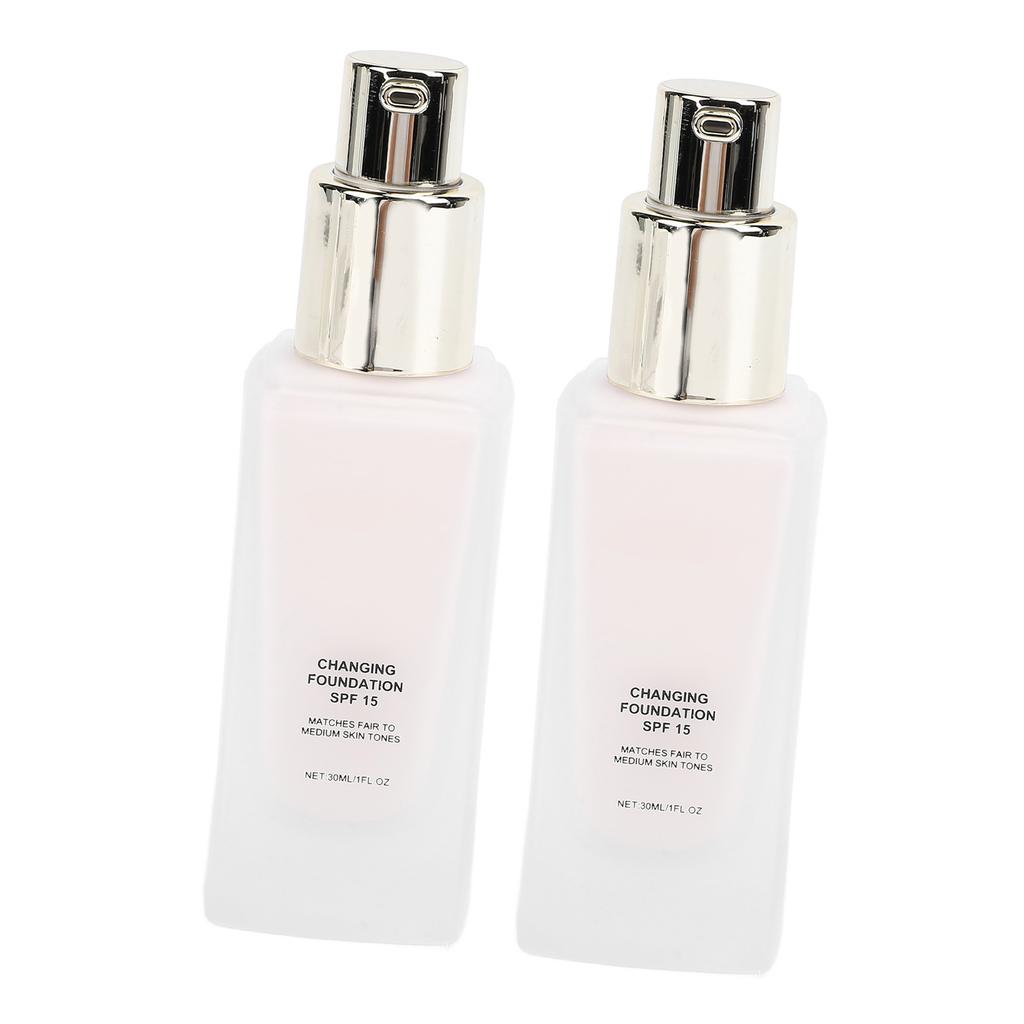 2pcs 30ml Moisturizing Foundation Nourishing Lightweight Skin Hydrating Foundation for All Skin Types