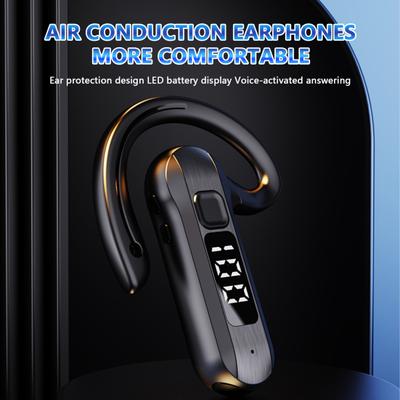 1 Set Wireless Headphone Stereo Surround IPX5 Waterproof Delay Free Battery Display Rechargeable Noise