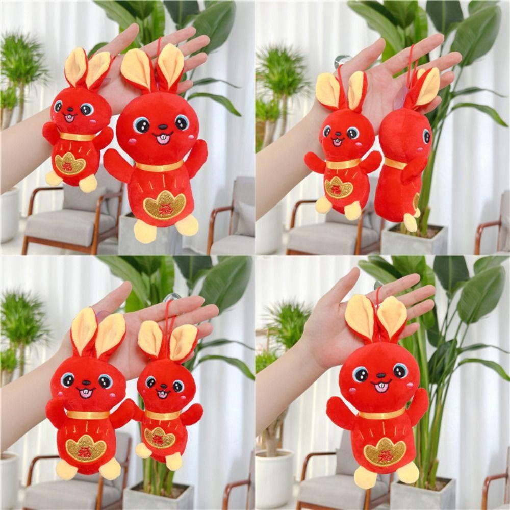 Zodiac Rabbit Plush Toys Natal Year Auspicious Doll Year Of The Rabbit Mascot Rabbit Plush Pendant