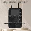 Backseat Car Organizer With Touch Screen Tablet Holder, Storage Pockets, Foldable Food Tray, Kick Mats Back Seat Protector, Travel Accessories For