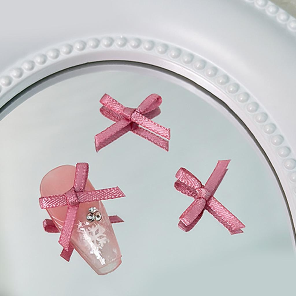 10Pcs Bow Nail Charms Bow Nail Art Decorations Colorful Bowknot Nail Accessories Acrylic Nails DIY Manicure Tips