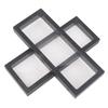 Acrylic 3D Floating Frame Display Holder Stand for Small Collectibles Jewelry Medals Transparent Frame for Shelf Display