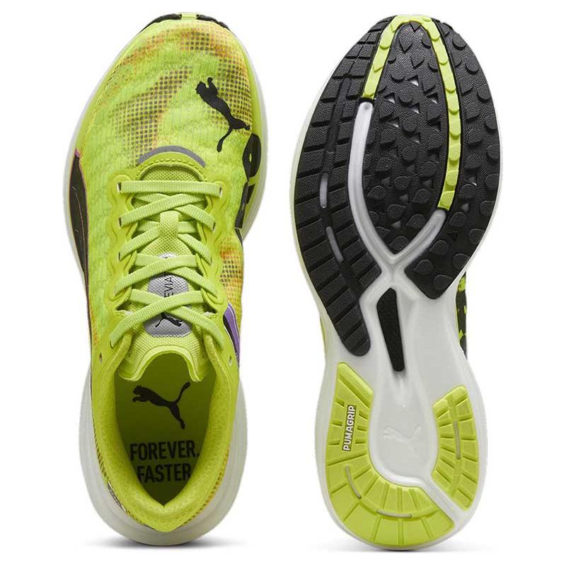 Puma Deviate Nitro 2 Comfortable Sports Non-Slip Low-Top Casual Running Shoes Men sneaker Yellow 380096-01