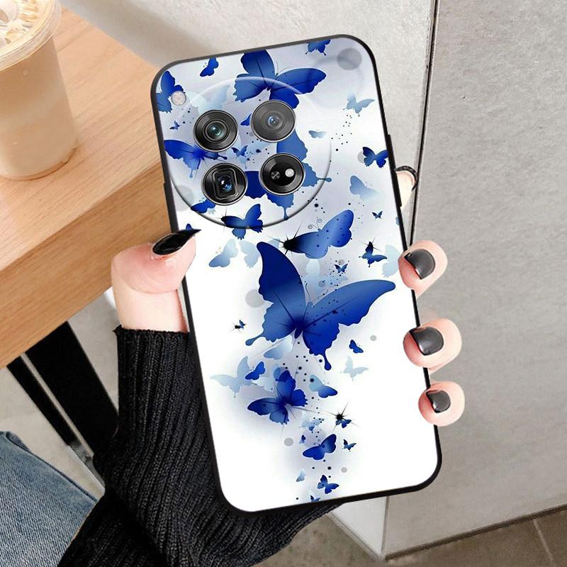 Etui Osłona Na OnePlus 12 Na OnePlus12 Fundas Nowe Czarne Miękki Silikon TPU Ochronne Etui Na Telefon Dla One Plus 12 Zderzak Coque