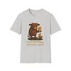 Unisex Softstyle Sad Cow Oat Milk T-Shirt Mens Womens Tees Top – Funny Dairy-Free Farm Animal Tee
