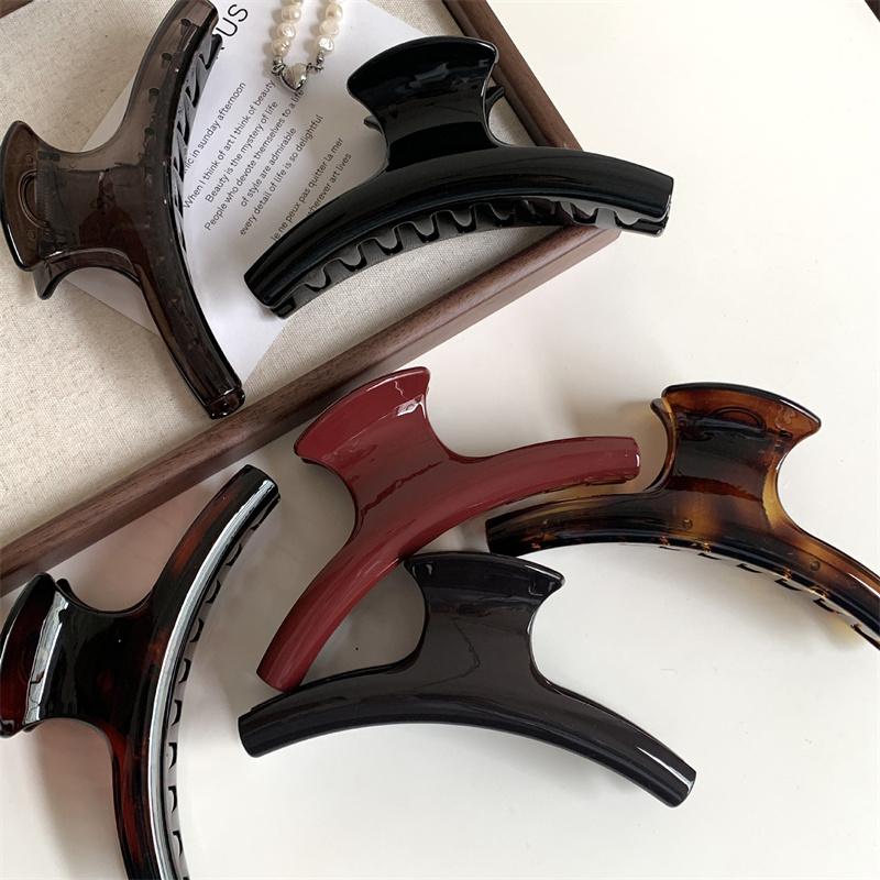 Extra Große Elegante Haarspange Bogen Geometrische Haarklammer Haarklammern Greif Einfach Vintage Damen Haaraccessoires