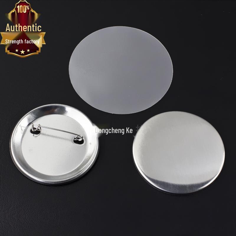 56mm Tinplate Badge Accessories: Metal Pin Brooch Name Tag Blanks