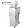 ZONESUN Semi-automatic Granule Packing Machine Powder Filler Tea Food Grain Filling Weighing Machine