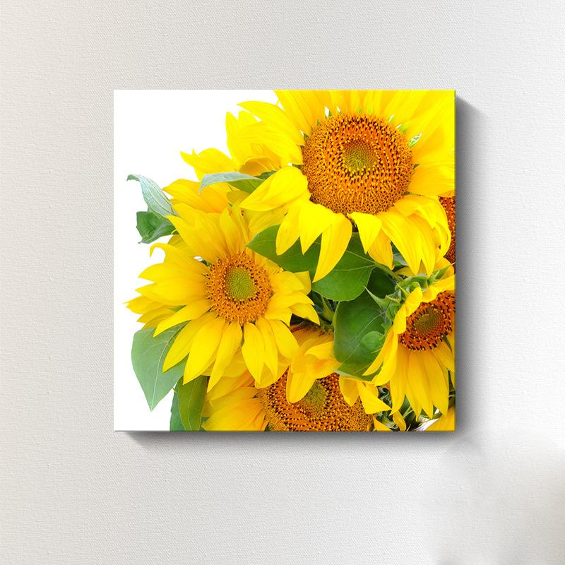 Moderne Sonnenblumen-Leinwandmalerei, nordische Landschaft, HD-Bilder, Blumenplakate und -drucke, Wandkunst, Bilder, Wanddekoration, kein Rahmen