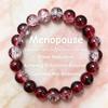 Popular 10mm Ice Transparent Gradient Cracked Beaded Bracelet - Soft Glass Wrap Design