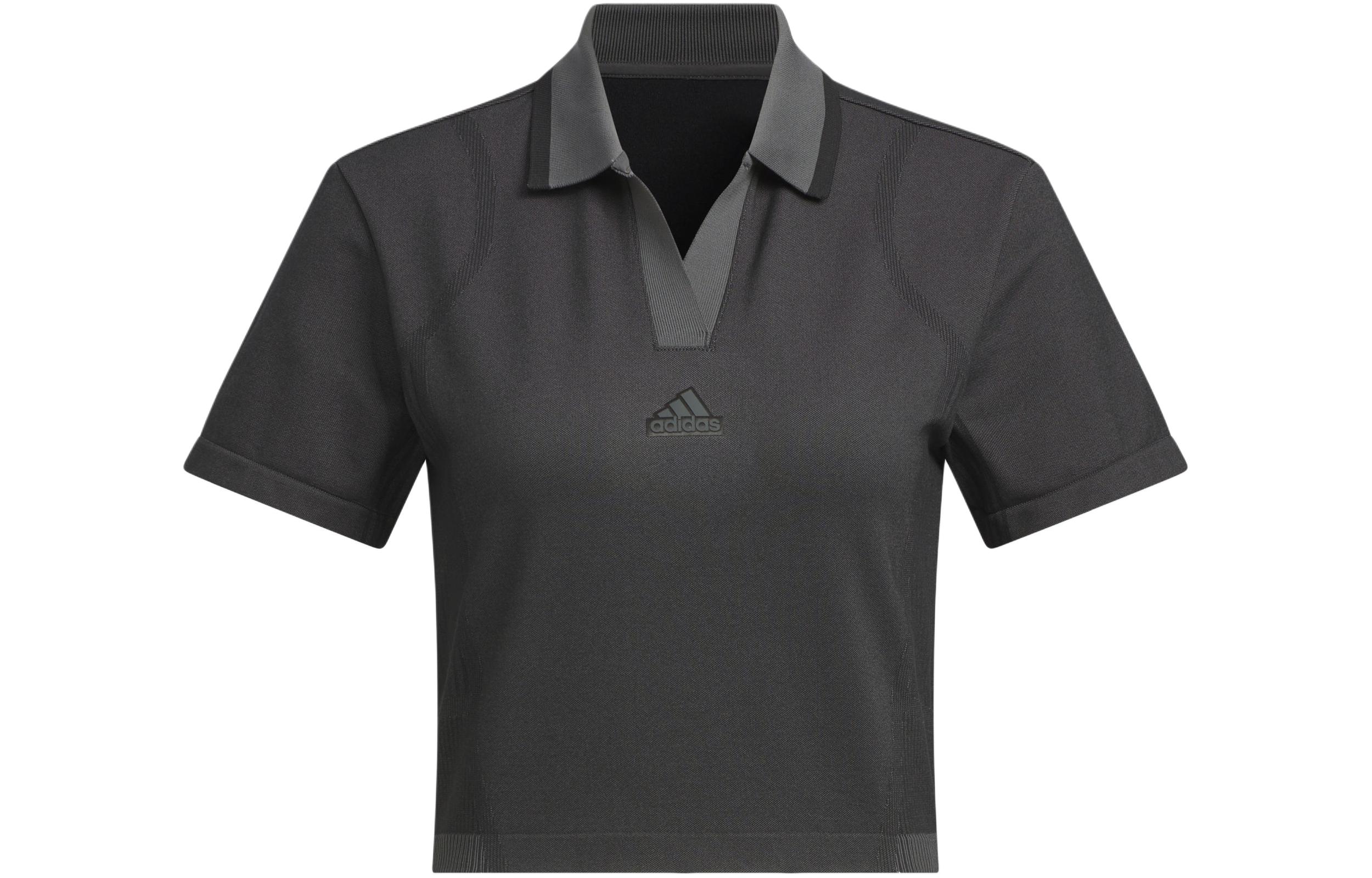 Adidas SEAMLESS POLO SHIRT Polo Shirt Women s Dark Gray JE3960 S