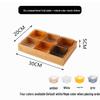 ZISIZ Square 6-Compartment Snack & Fruit Platter