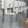 Wall Hanging Space Aluminum Row Hook Black/White/Grey Door Back Clothes Hook  Bathroom