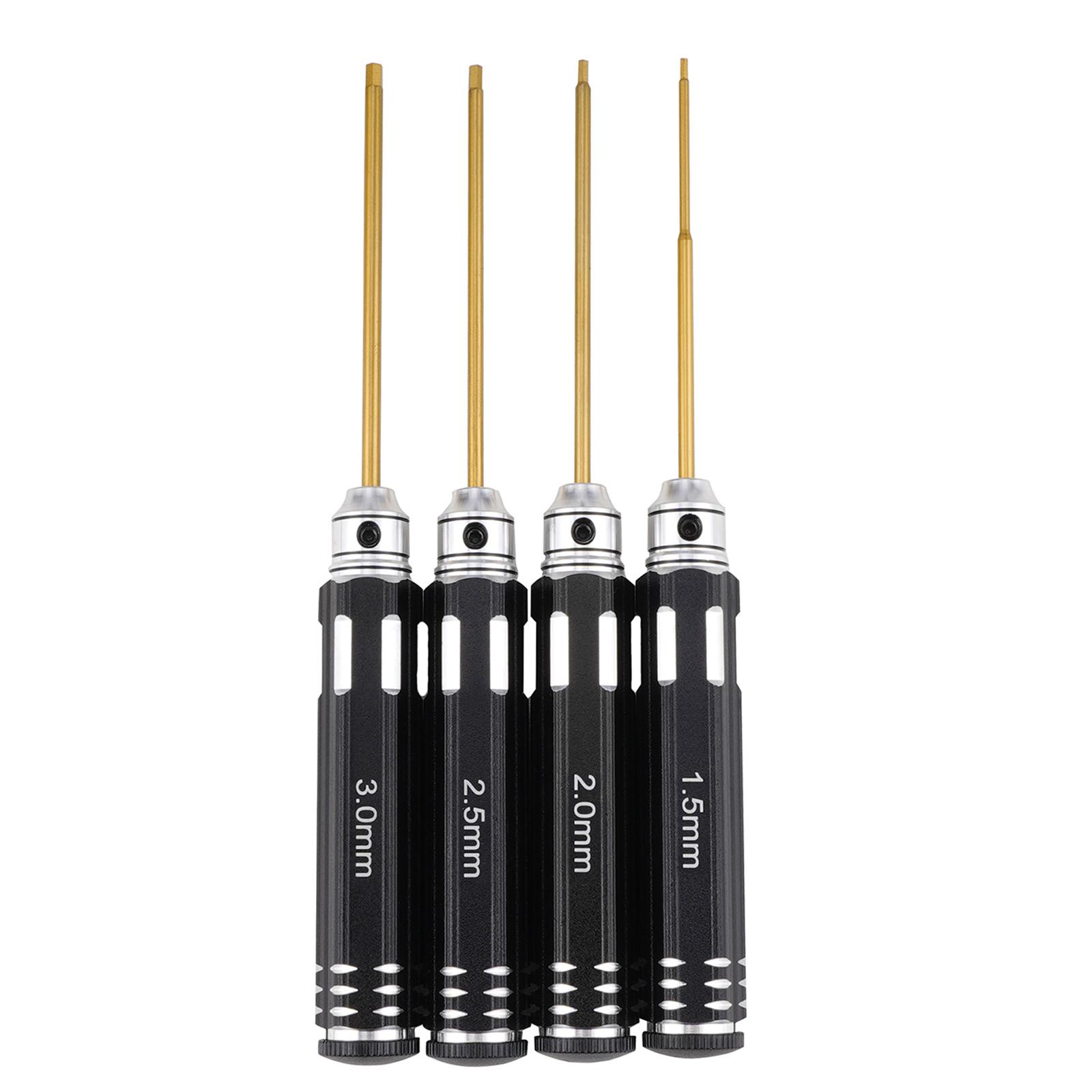 Portable Hexagon Screwdriver Set Hex Screw Driver Set RC Repair Tools Kit 4 Pcs 1