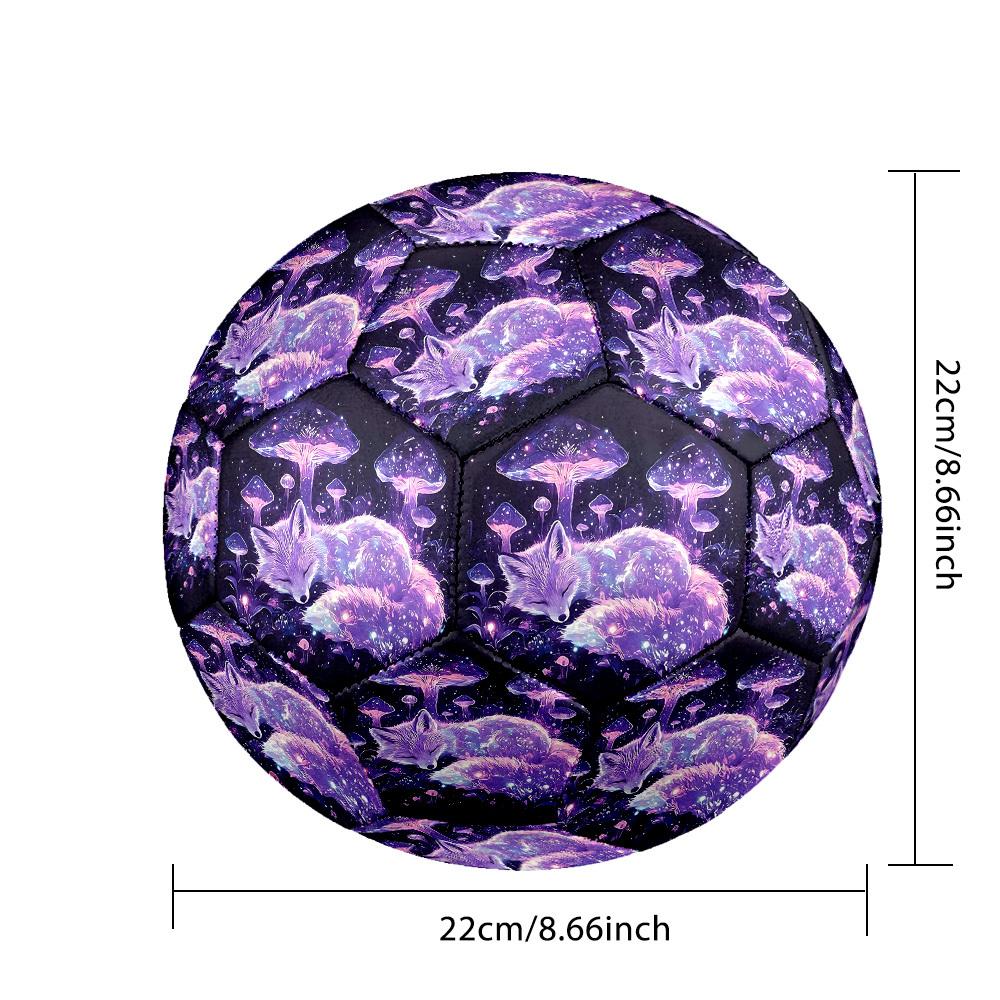 1pc Mystical Fox Dreamscape Size 5 Soccer Ball Professional Match Training Football Indoor &Outdoor Sports Ball Lightweight Durable C6525