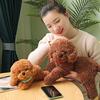 Dog Doll Soft Lifelike Teddy Dog Stuffed Animal Exquisite Workmanship Cartoon