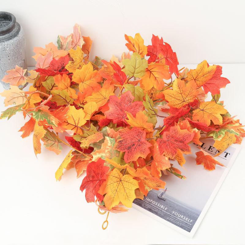 Maple Leaf Vine Autumn Hanging Ornaments for Thanksgiving and Harvest Festival Decor