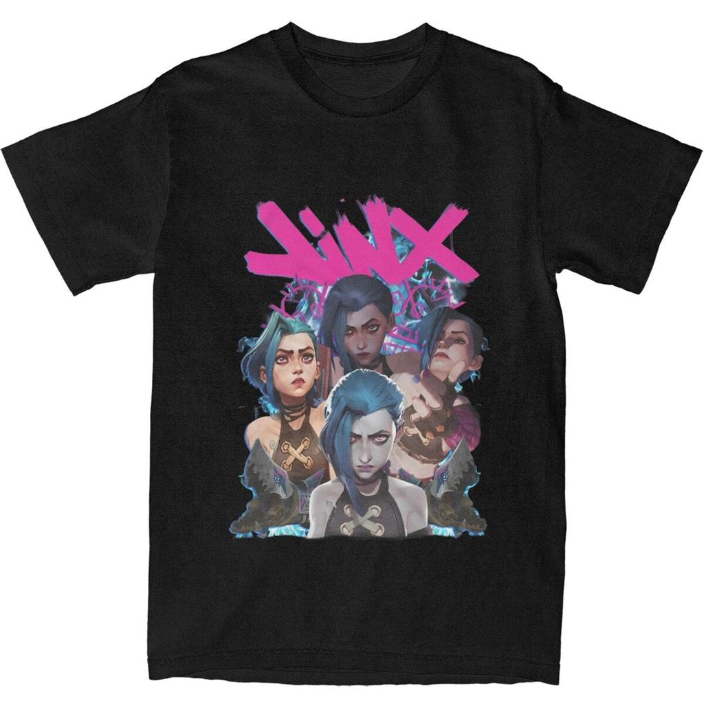 Vintage Jayce And Viktor Arcane Bootleg Tee Shirt for Men Women Gift T Shirts 100% Cotton Clothes