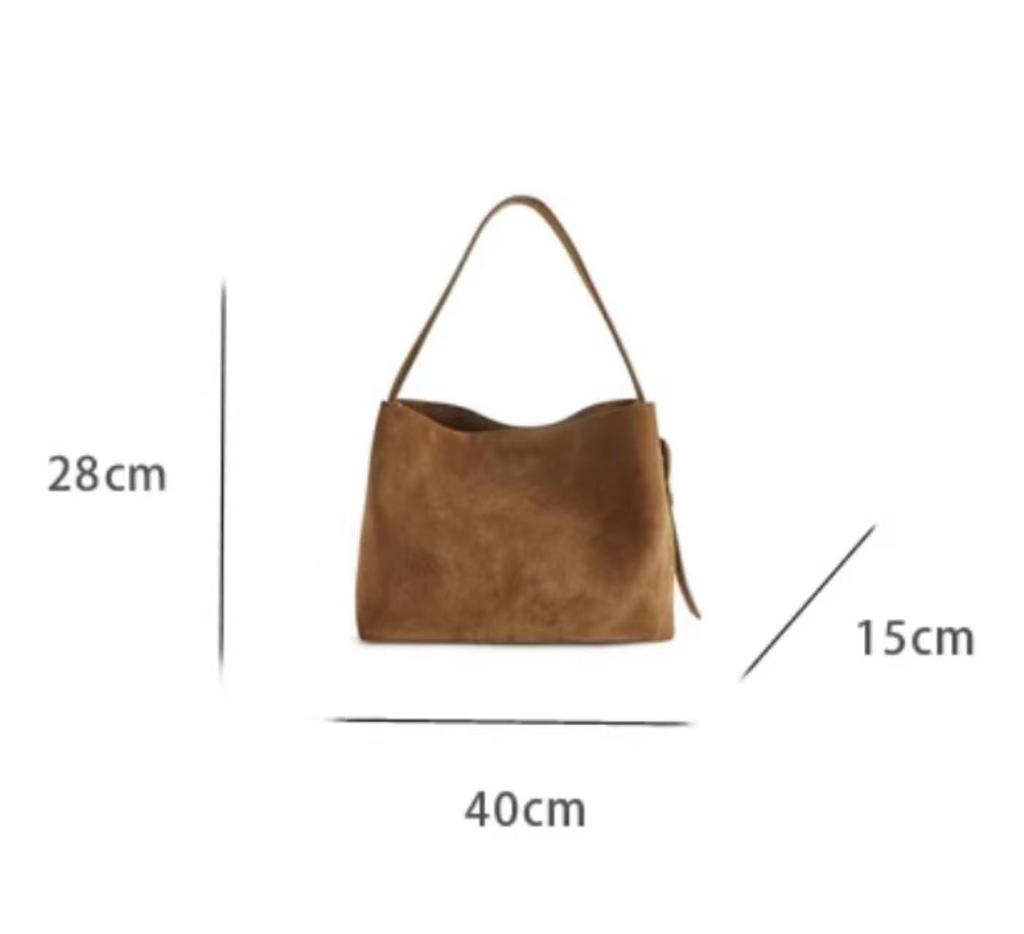 Yogodlns Nová semišová taška přes rameno pro ženy Shopper Velkokapacitní kabelka Módní ležérní Všestranná crossbody taška pro ženy