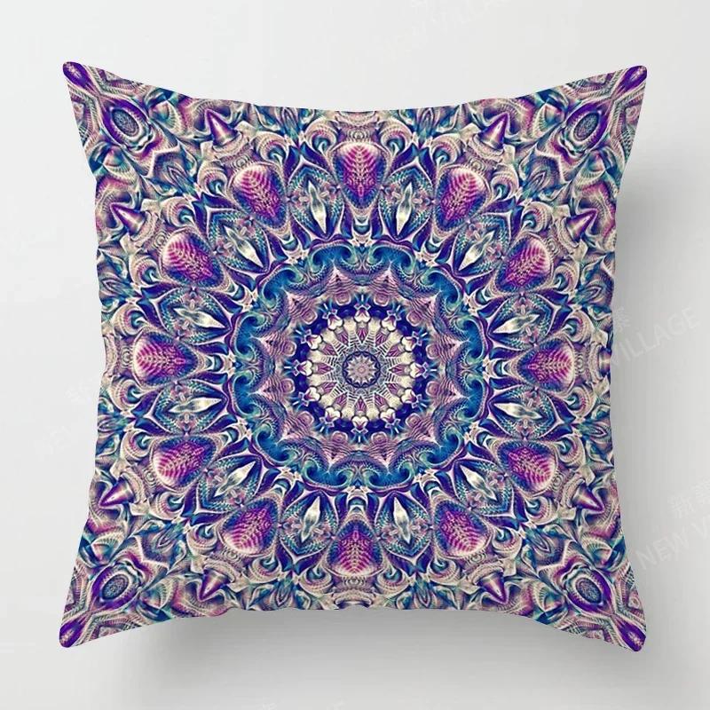 Fall Home Decor Autumn Living Room Throw Pillow Cover Sofa Boho Cushion Cover Mandala   X