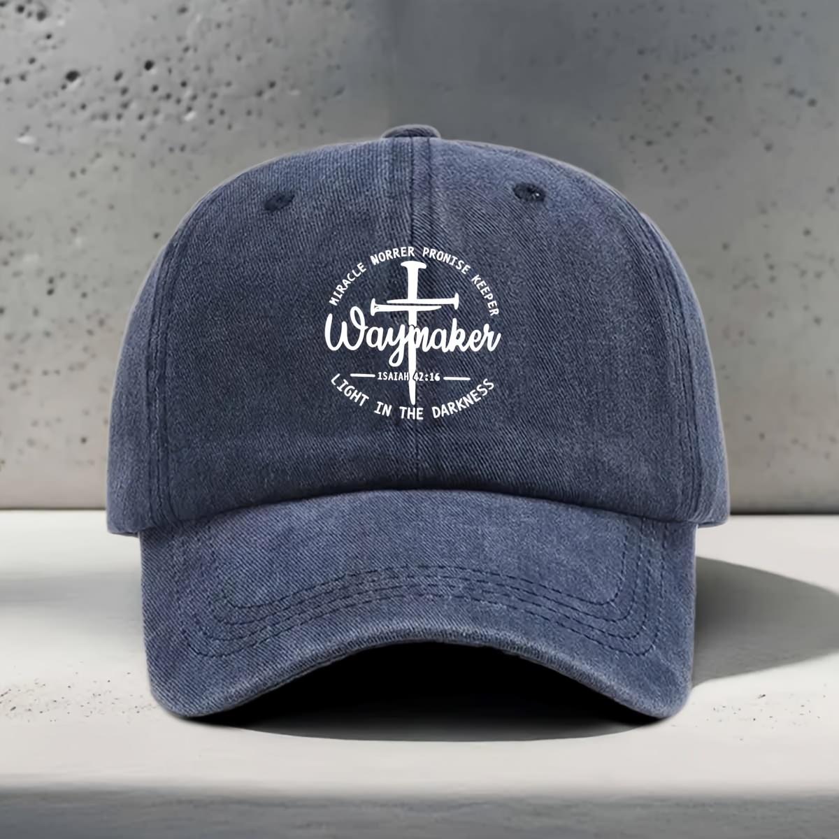 Women s Baseball Cap Cross Element Pattern Print Classic Trendy Casual Versatile Hip-hop Hat Adjustable темно-синий