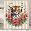 Cartoon Rainbow Sun Washable Dirt-Resistant Shower Curtain Shower Head Waterproof Polyester Bath Curtain For Home Decor