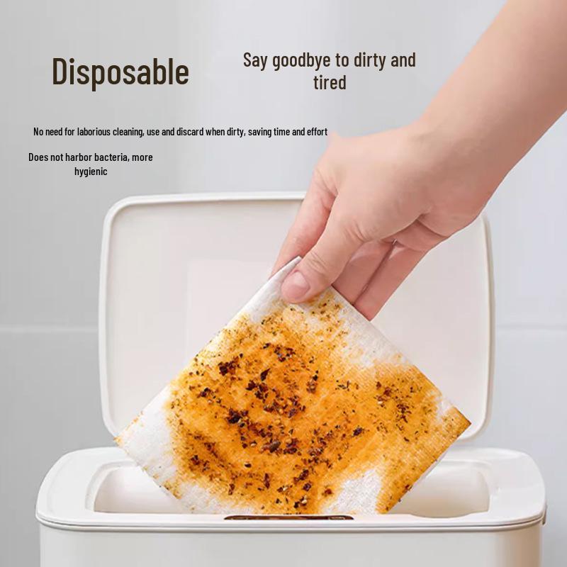 Dual-Use Disposable Kitchen Dishcloth Set