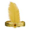 Sequin Feather Headpiece Retro Girls Hair Hoop Exquisite Women's Feather Headband  Carnival Events