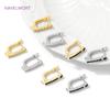 18K Gold Plated Earwires Earring Hooks For Jewelry Making,Brass Earring Fixtures,Fasteners For Earrings,DIY Earring Accessories