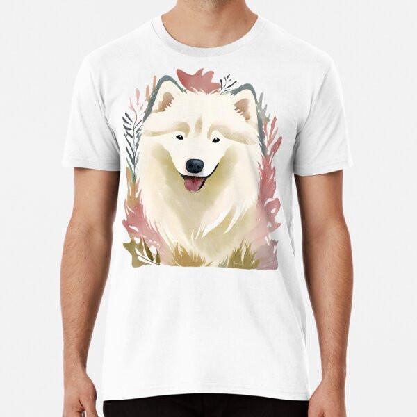 Watercolour Samoyed Premium T-Shirt S to 5XL Made in the AU/USA T-Shirt