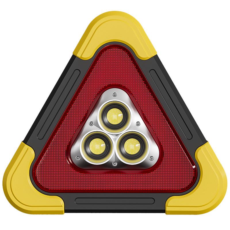 Solar Reflective Emergency Triangle Warning Light