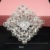 Exquisite Rhinestone Square Brooch Lapel Pin – Versatile Fashion Scarf Buckle
