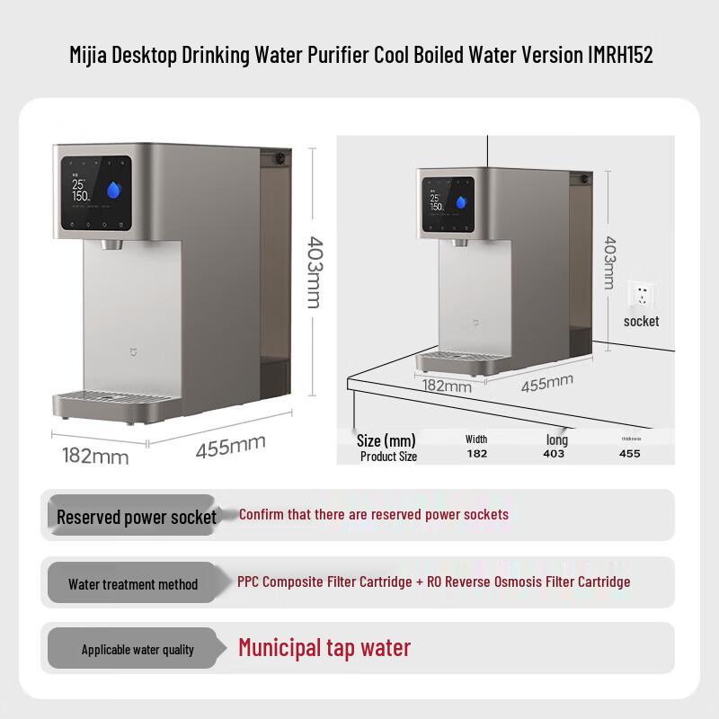 Xiaomi Mijia Desktop RO Water Purifier & Dispenser